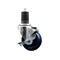 Service Caster 3.5'' SS Solid Poly Swivel 1-5/8'' Expanding Stem Caster with Brake SCC-SSEX20S3514-SPUS-TLB-158 - alternate 1